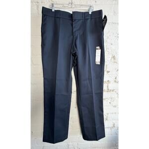 Dickies 774 Work Pants Women 14 Tall Navy Low Rise Straight Leg NWT Workwear